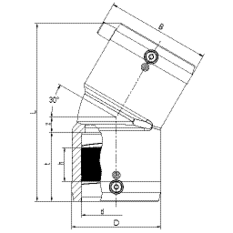 Elbow 30°, SDR 11