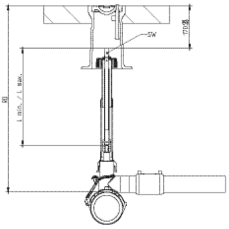 Installation kit for pressure tapping valves