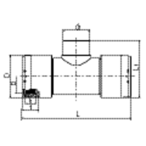 T-piece with reduced spigot, SDR 11