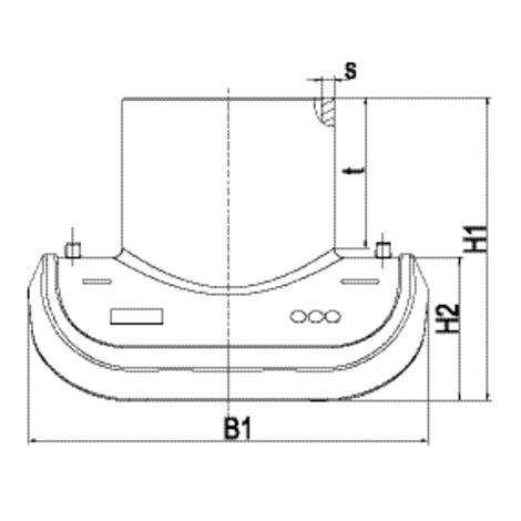 Vacuum-loading sewage saddle