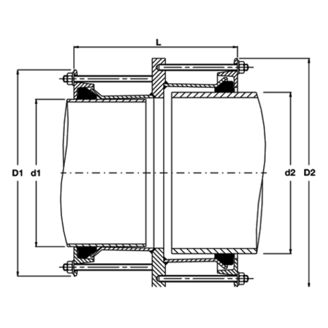 Standard-Range Reduzierkupplung (U-Stück)