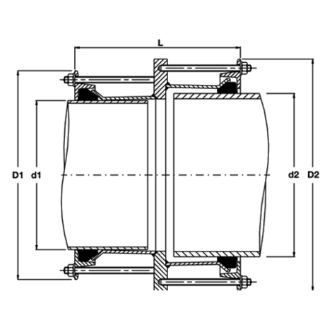 Standard-Range Reduzierkupplung (U-Stück)