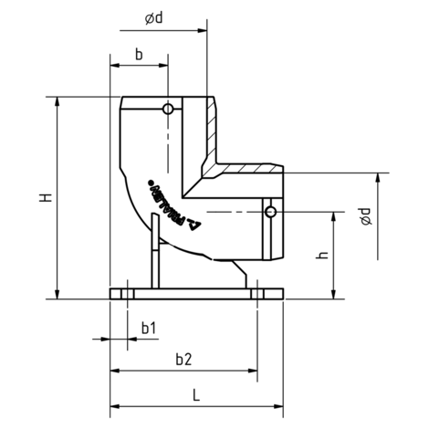Elbow with duck foot, SDR 11